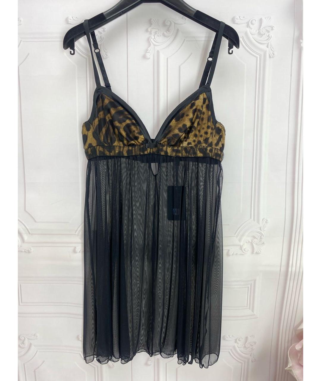 DOLCE&GABBANA Черное полиамидовое повседневное платье, фото 5