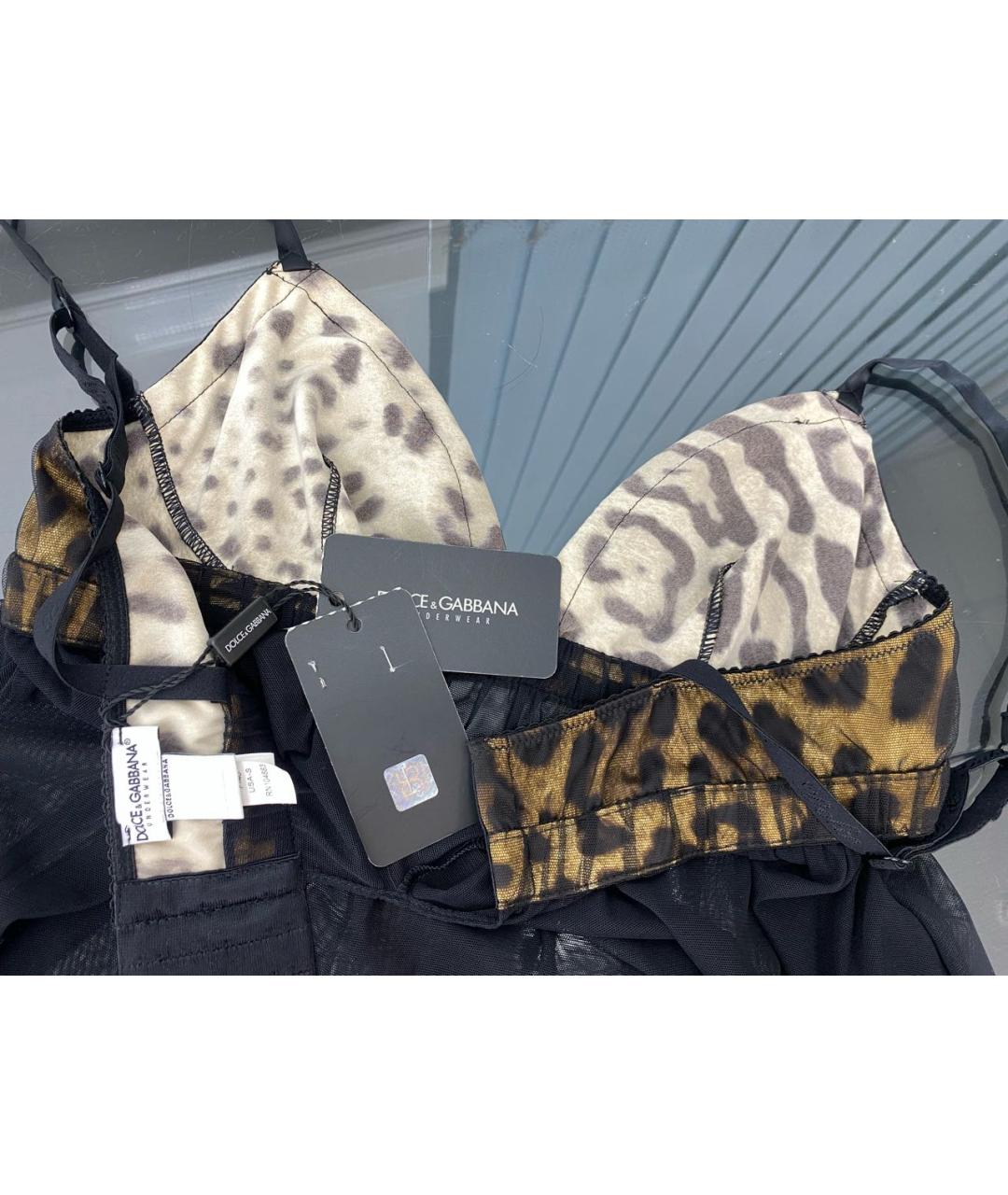 DOLCE&GABBANA Черное полиамидовое повседневное платье, фото 3