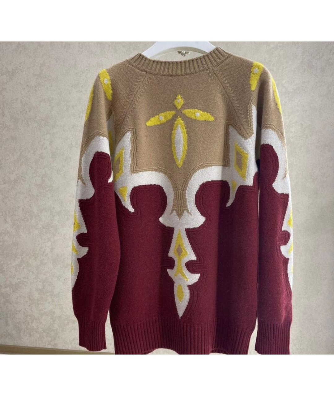 CHANEL Бордовый кашемировый джемпер / свитер, фото 2