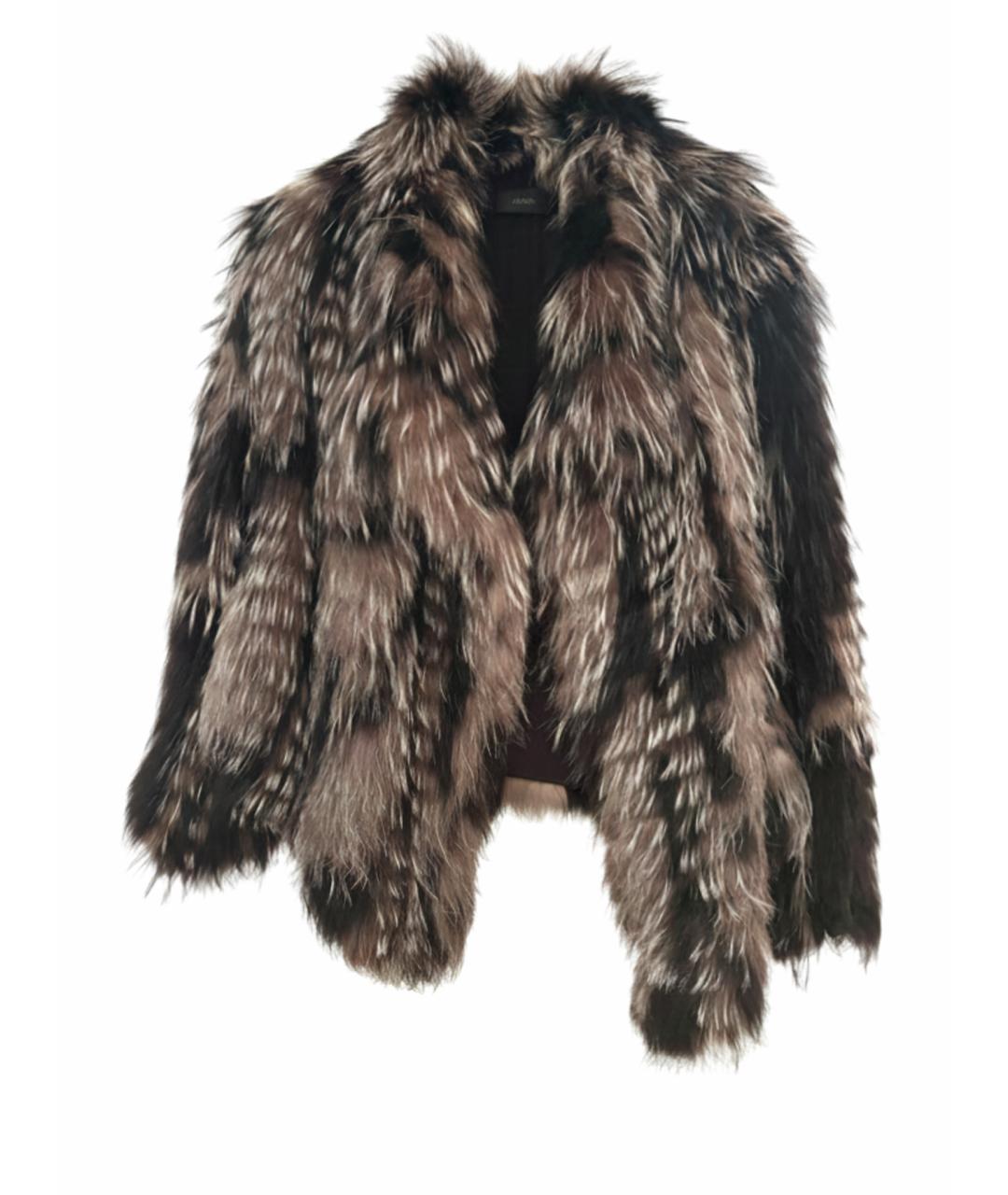 JOSEPH Черная меховая шуба, фото 1