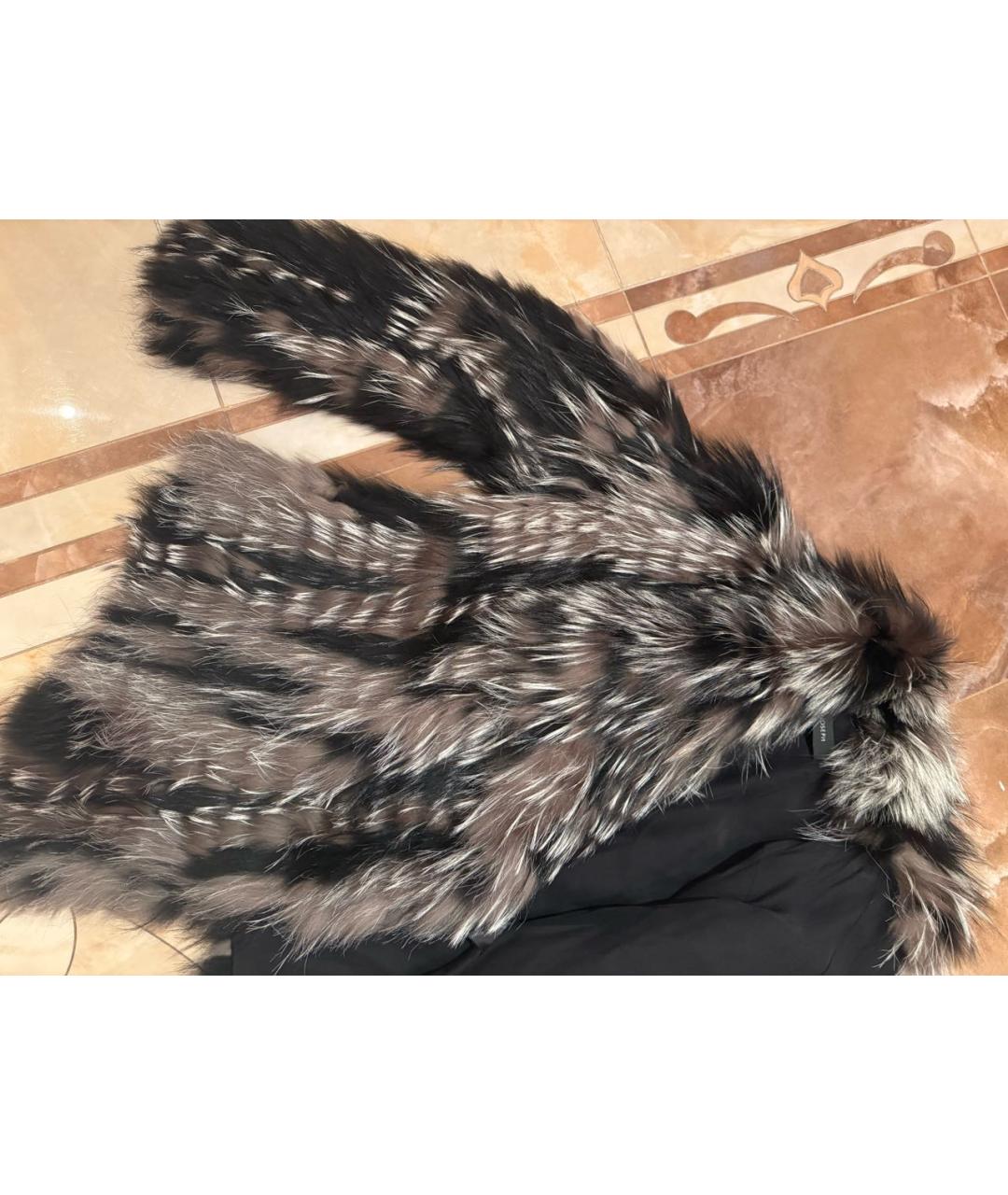 JOSEPH Черная меховая шуба, фото 4