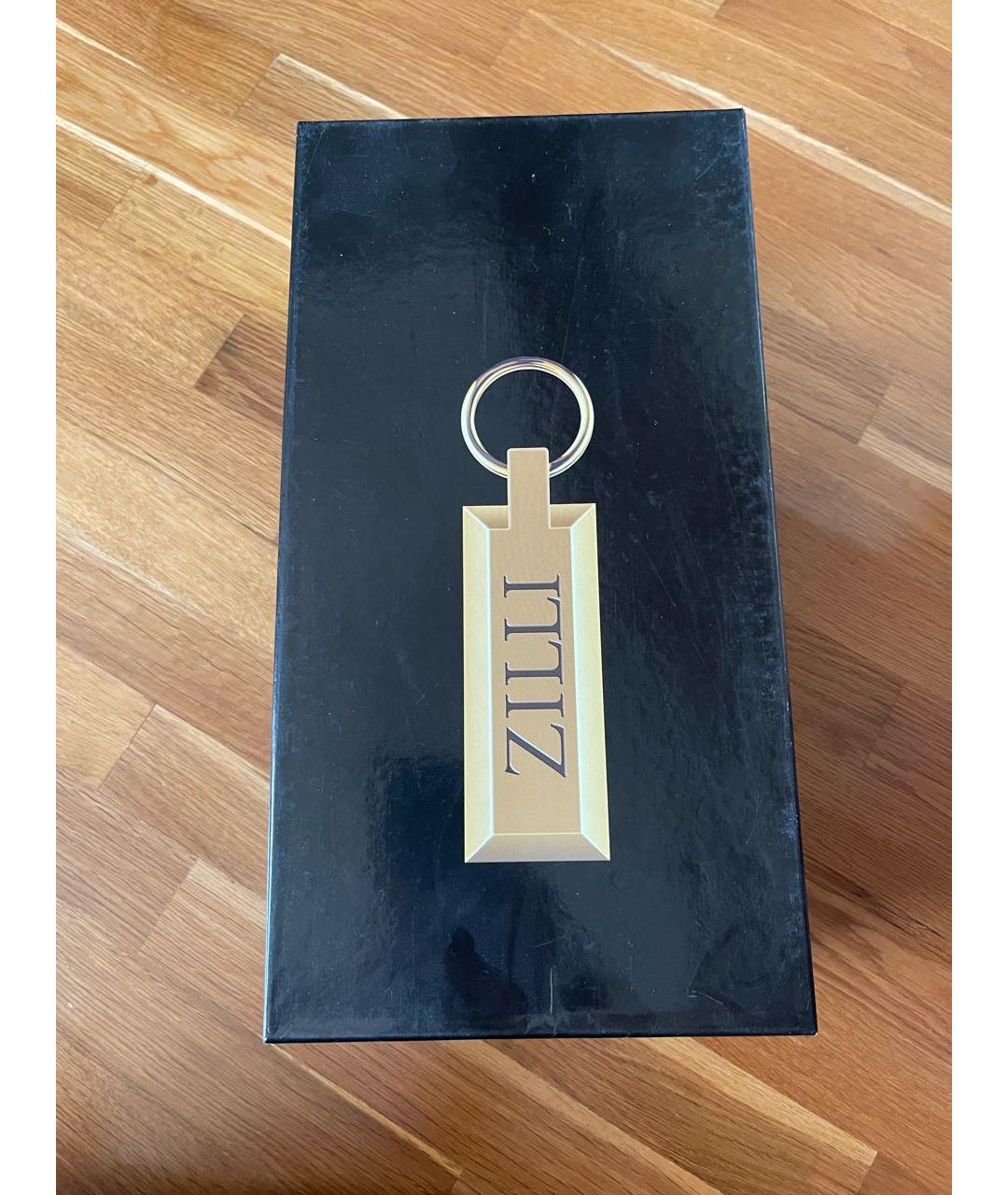 ZILLI Черные туфли из экзотической кожи, фото 7