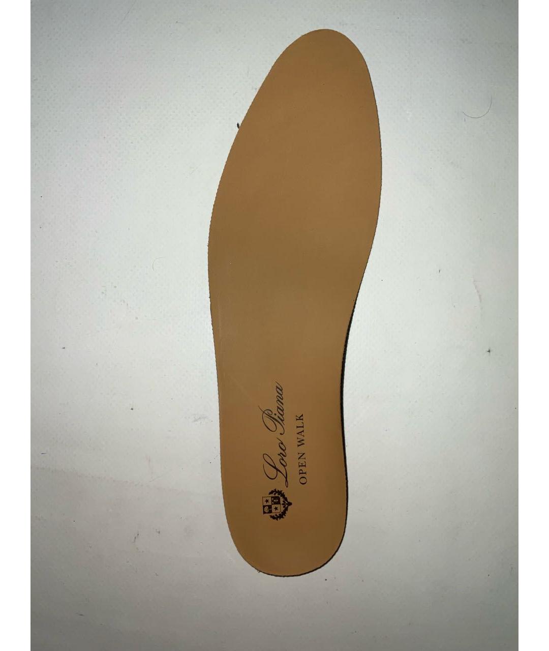 LORO PIANA Оранжевое замшевые лоферы, фото 5