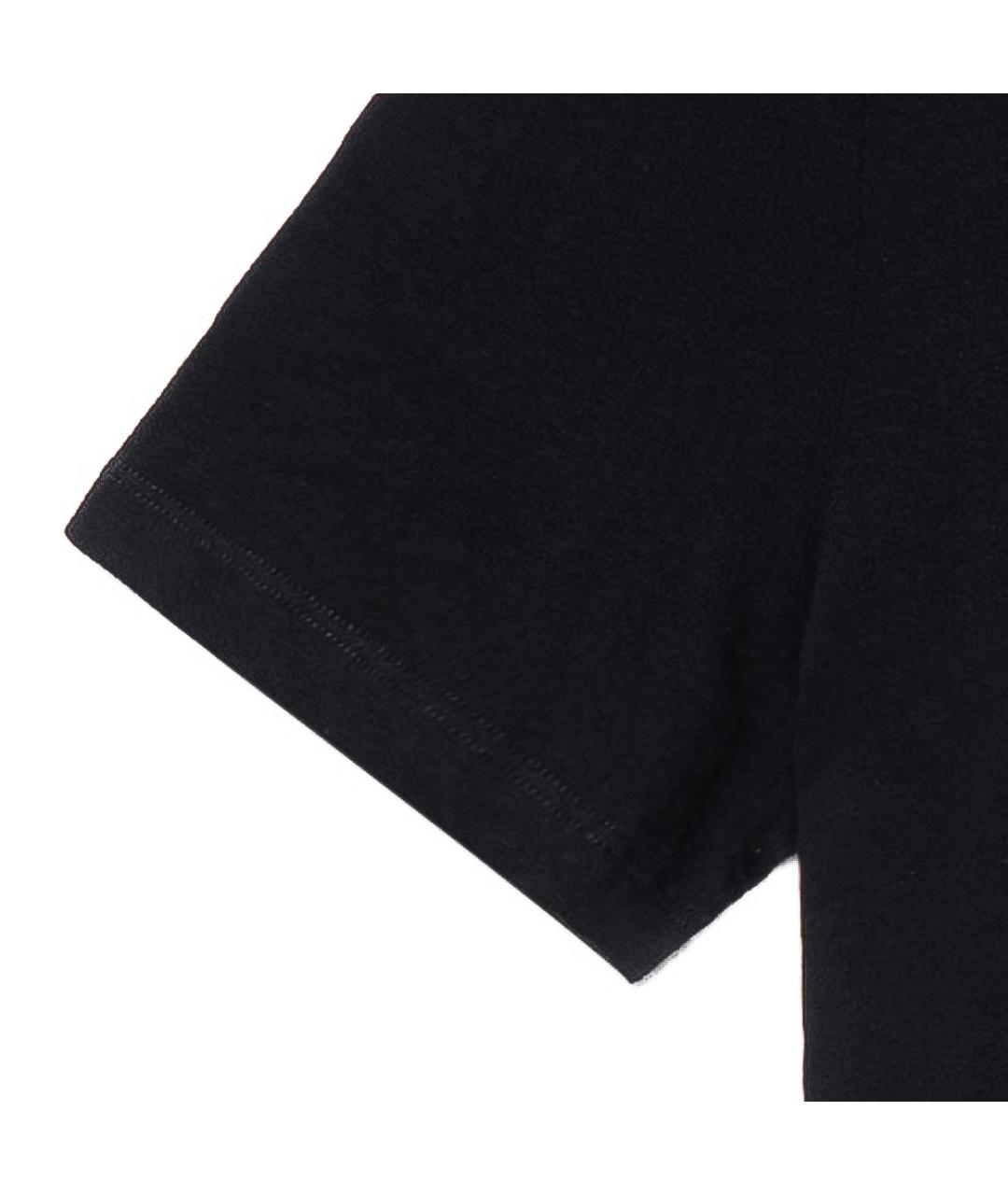 CELINE Черная хлопковая футболка, фото 6