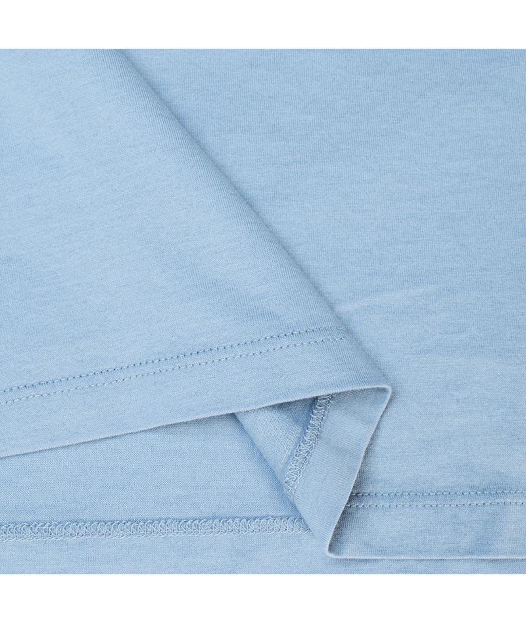 CELINE Голубая хлопковая футболка, фото 4