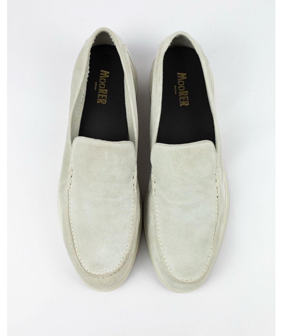 MOORER Серые замшевые лоферы, фото 2