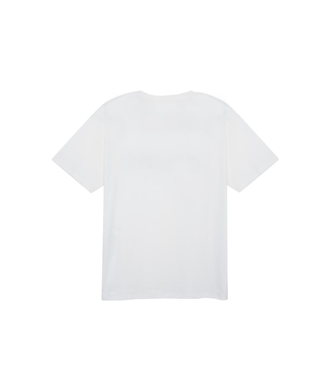 CELINE Белая хлопковая футболка, фото 2