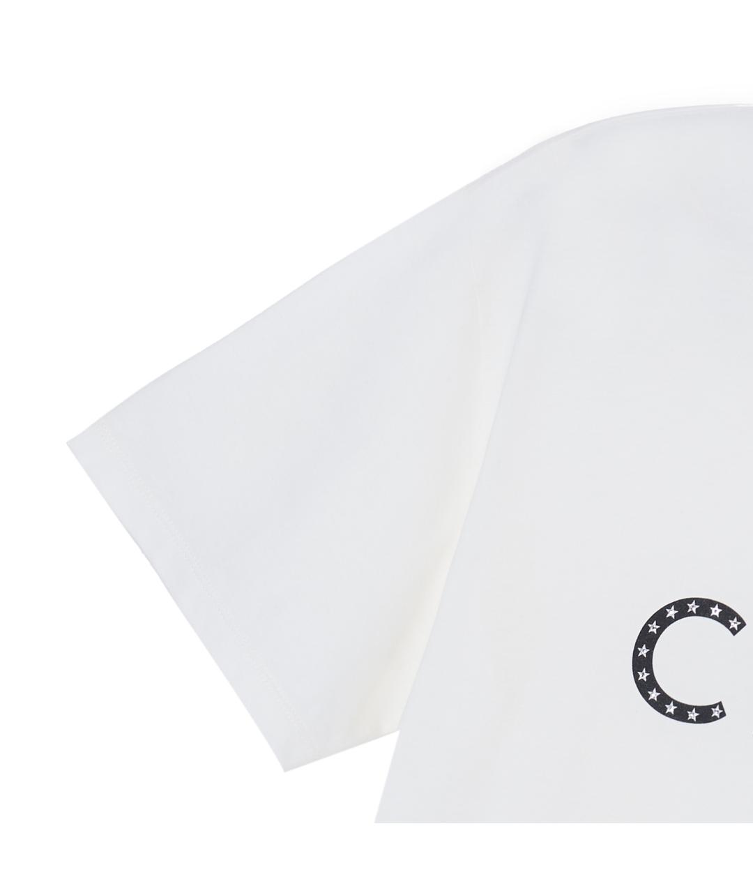 CELINE Белая хлопковая футболка, фото 5