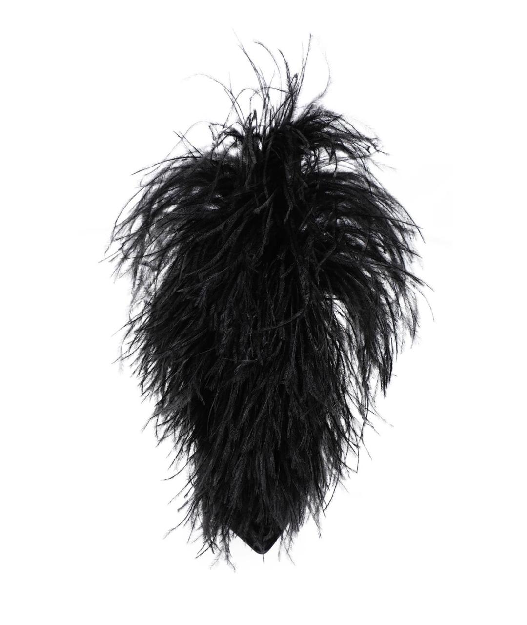 SAINT LAURENT Черные замшевые ботильоны, фото 3