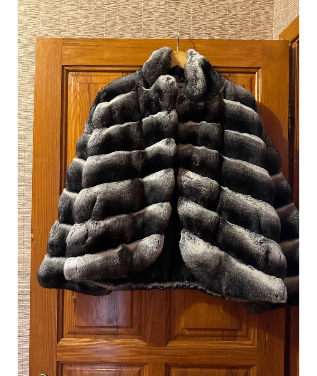 BRASCHI Черная меховая шуба, фото 4