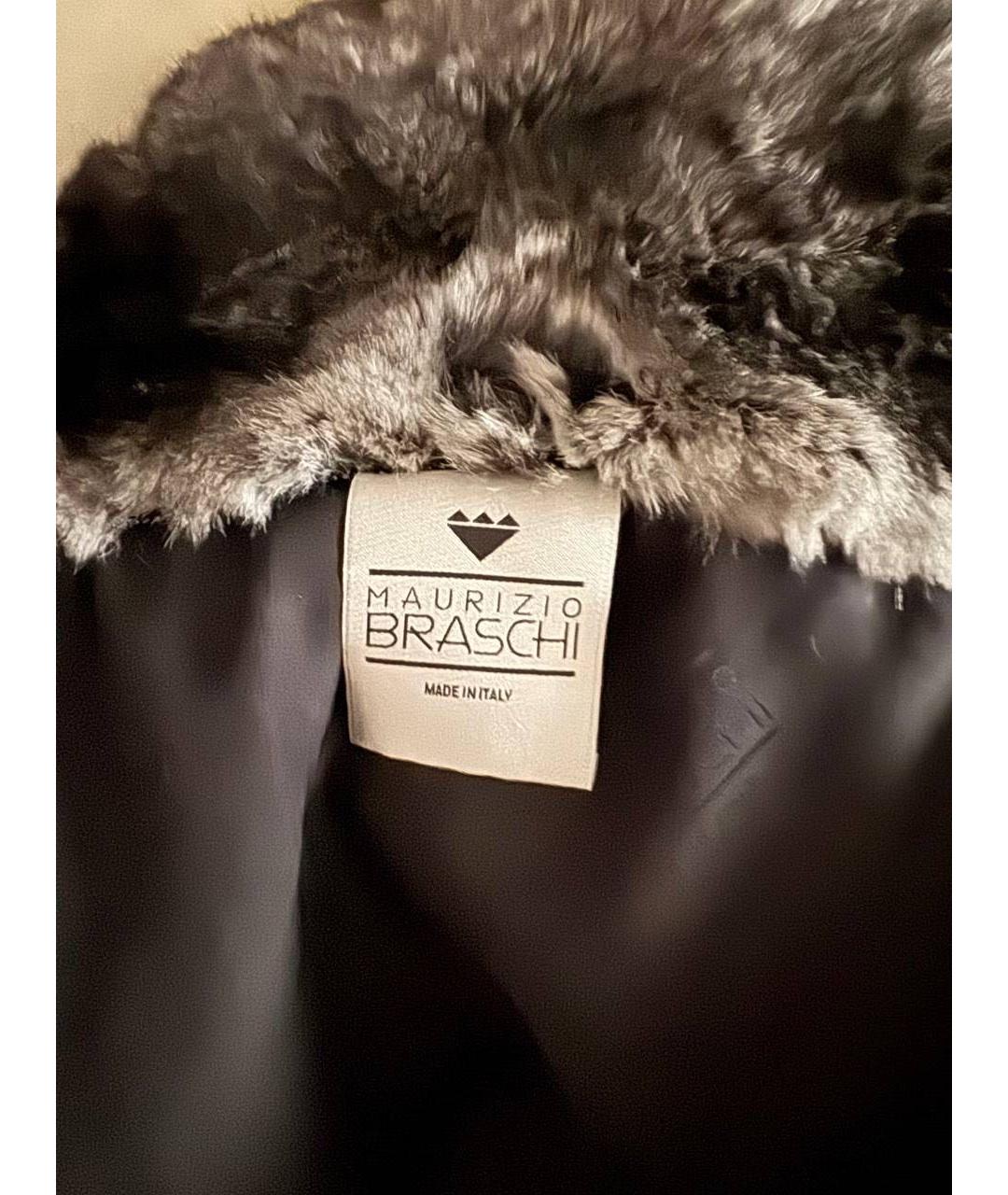 BRASCHI Черная меховая шуба, фото 3