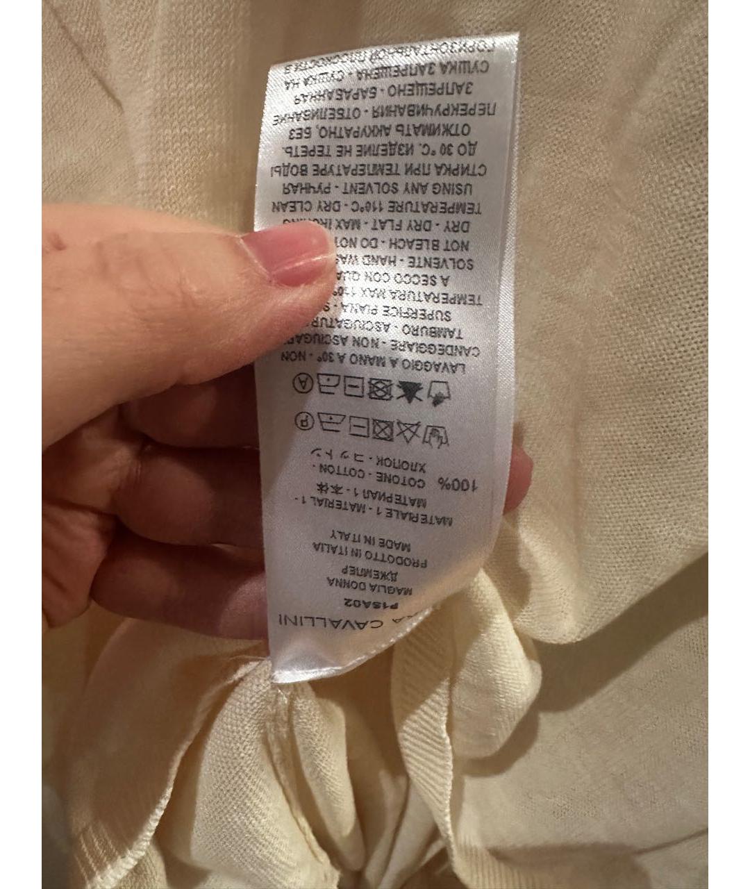 ERIKA CAVALLINI Желтый хлопковый джемпер / свитер, фото 6