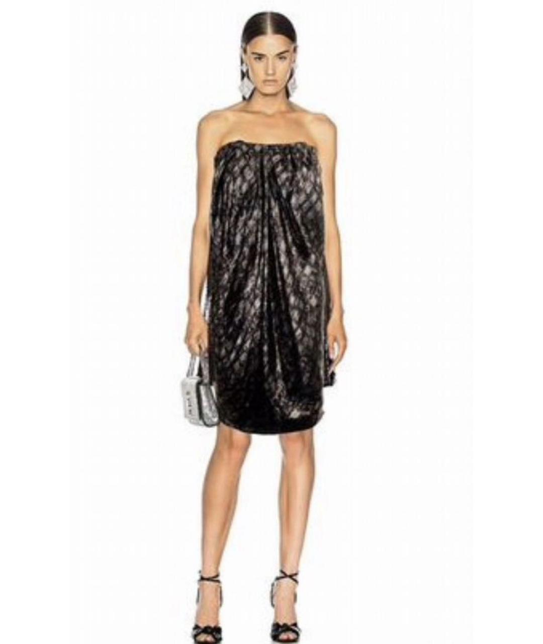 LANVIN Мульти шелковое коктейльное платье, фото 7