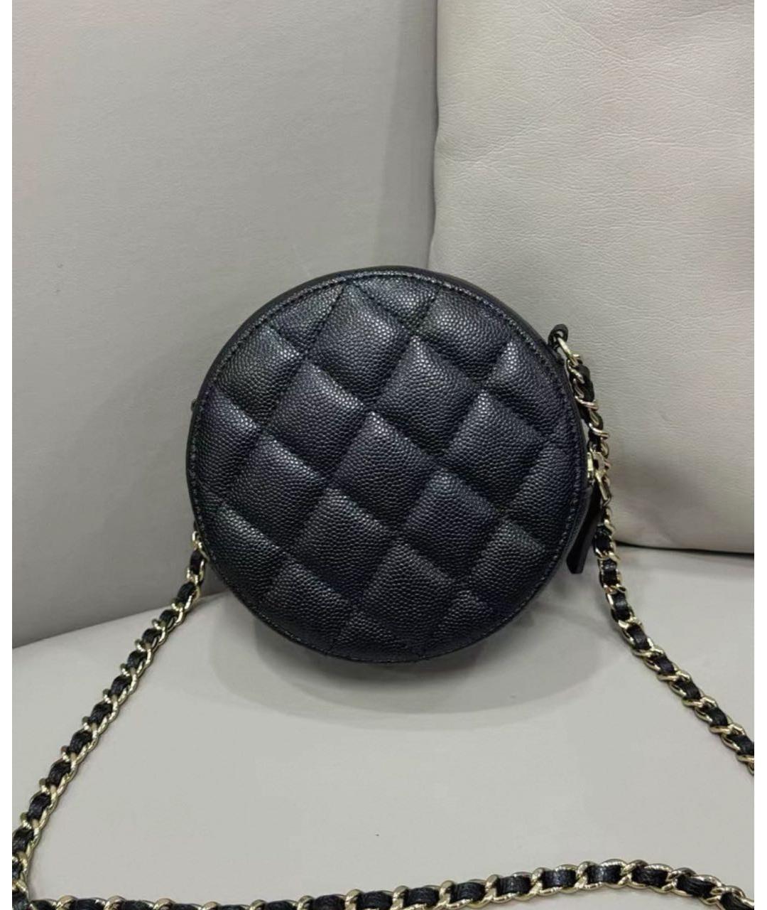 CHANEL Черная кожаная сумка через плечо, фото 3