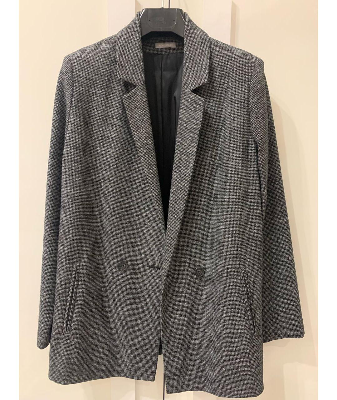 12 STOREEZ Серый шерстяной жакет/пиджак, фото 6