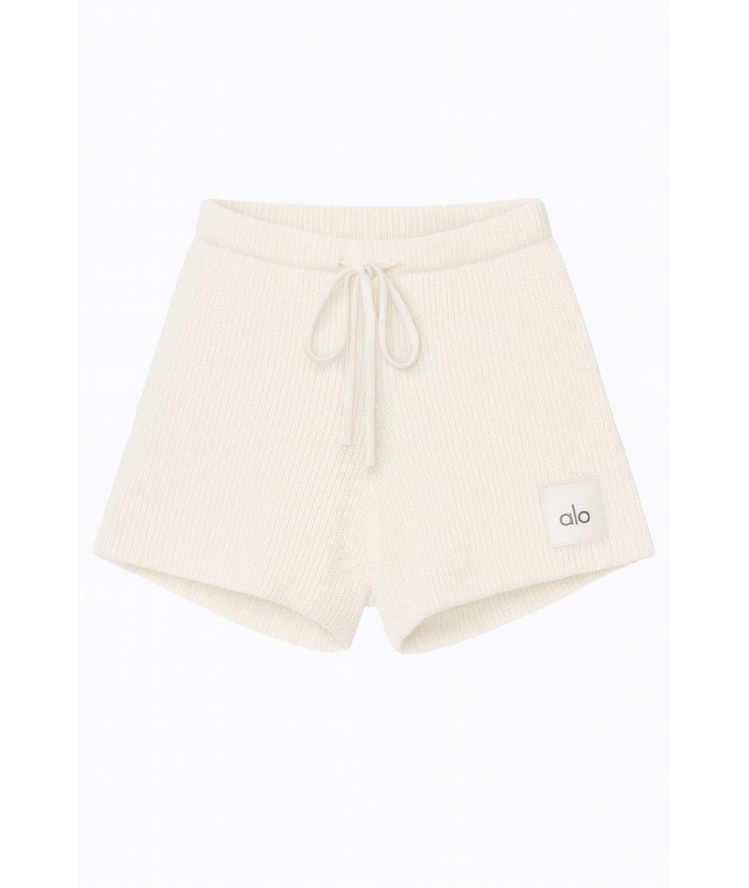ALO YOGA Бежевые хлопковые шорты, фото 7
