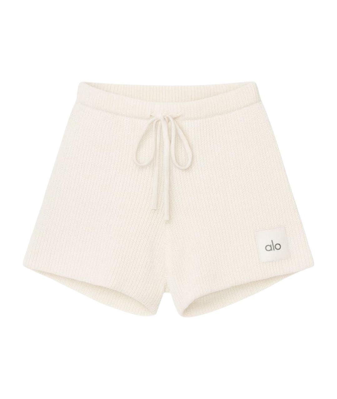 ALO YOGA Бежевые хлопковые шорты, фото 1