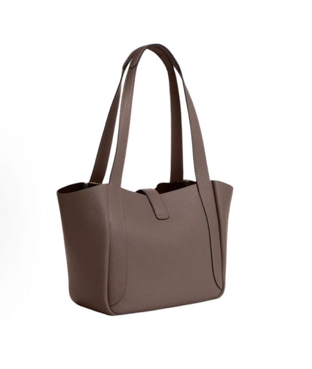 COACH Коричневая кожаная сумка через плечо, фото 2