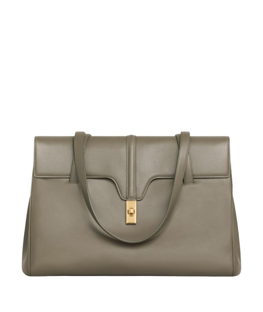 CELINE Серая кожаная сумка через плечо, фото 1