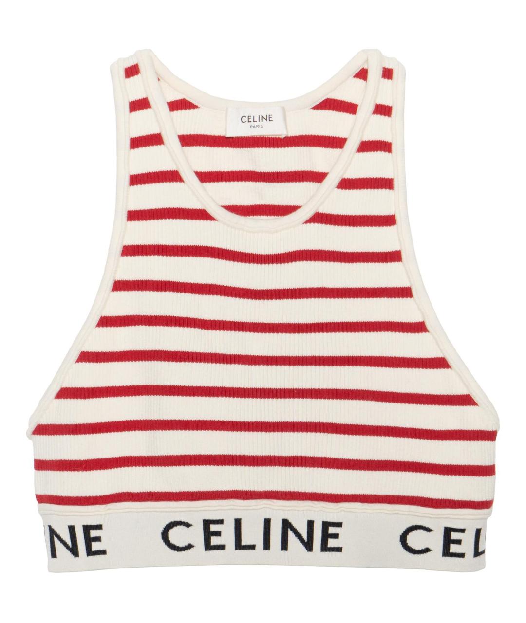 CELINE Мульти хлопковая майка, фото 1