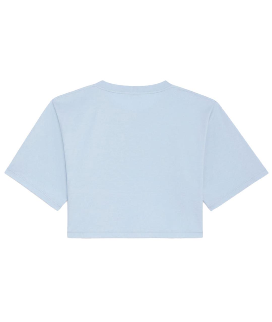 CELINE Синяя хлопковая футболка, фото 2