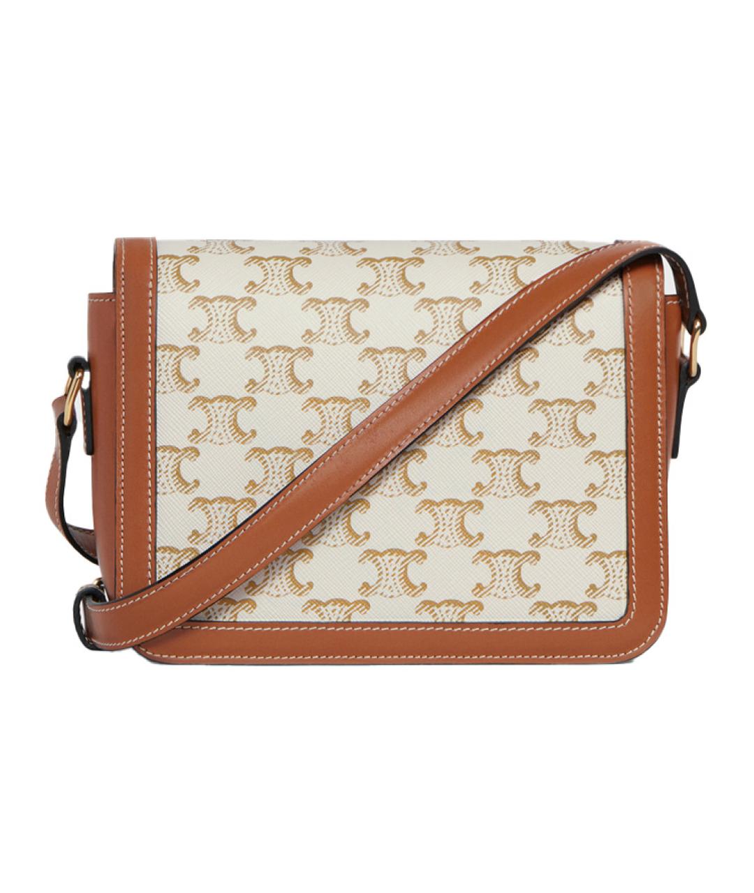 CELINE Белая сумка через плечо, фото 3