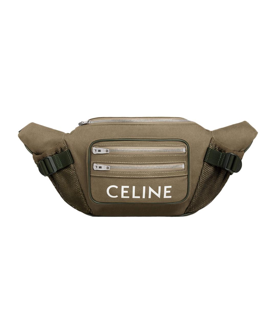 CELINE Хаки поясная сумка, фото 1