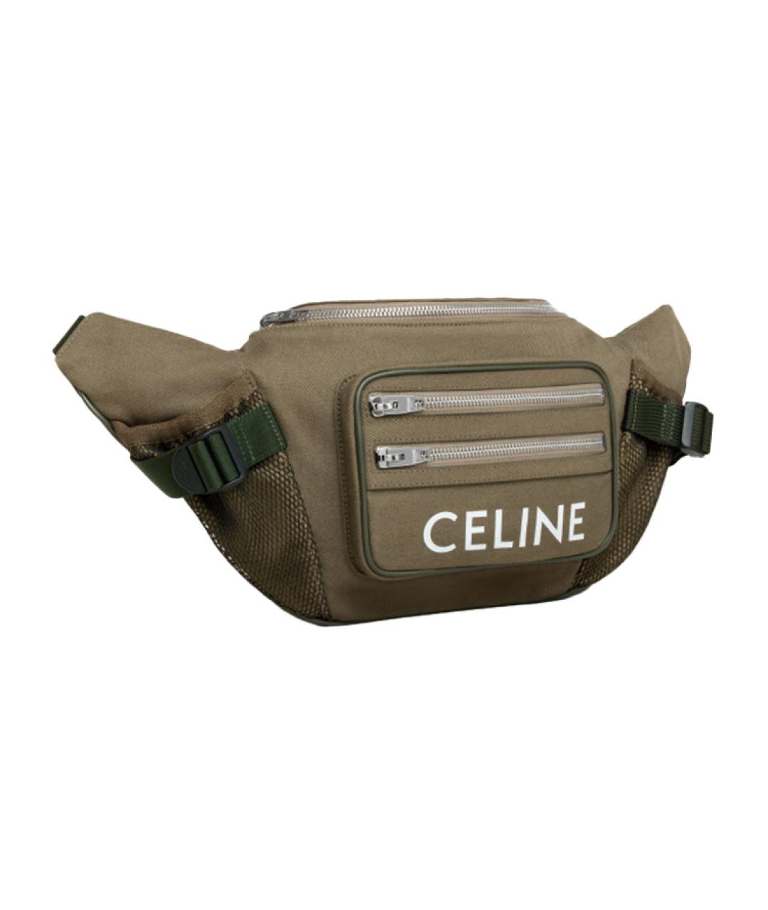 CELINE Хаки поясная сумка, фото 2