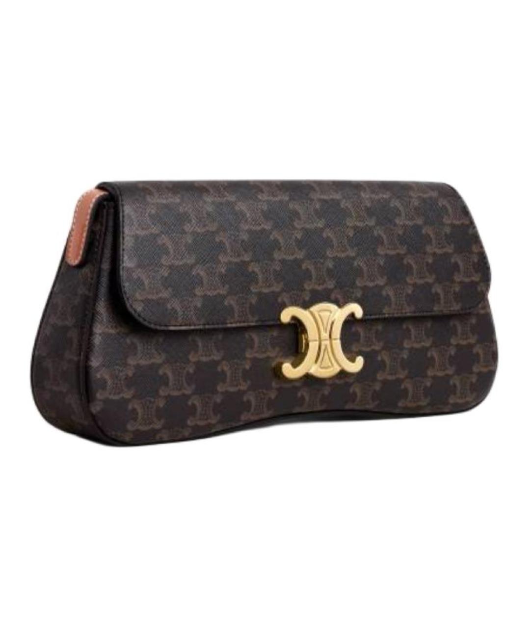 CELINE Коричневая сумка через плечо, фото 3