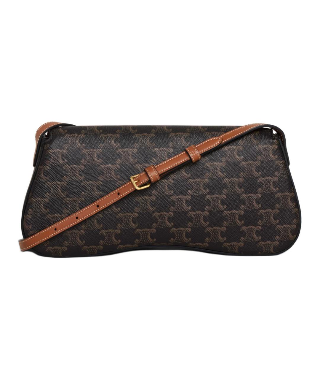 CELINE Коричневая сумка через плечо, фото 4