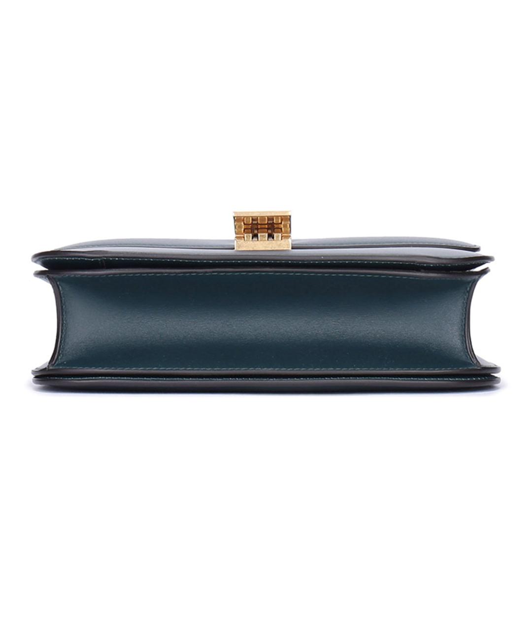 CELINE Синяя кожаная сумка через плечо, фото 5