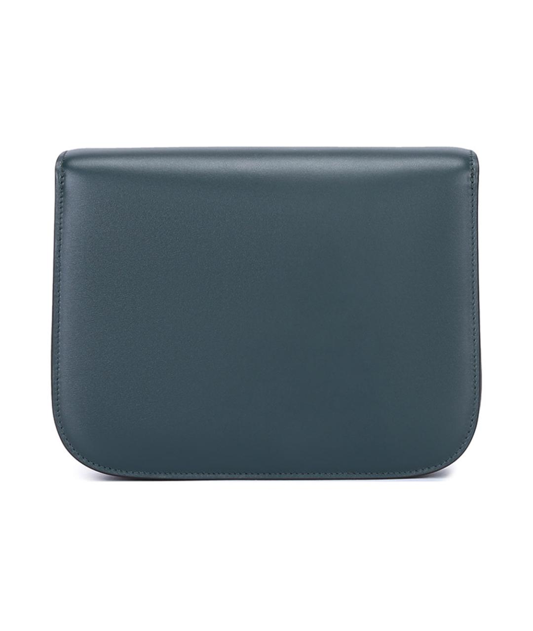 CELINE Синяя кожаная сумка через плечо, фото 4