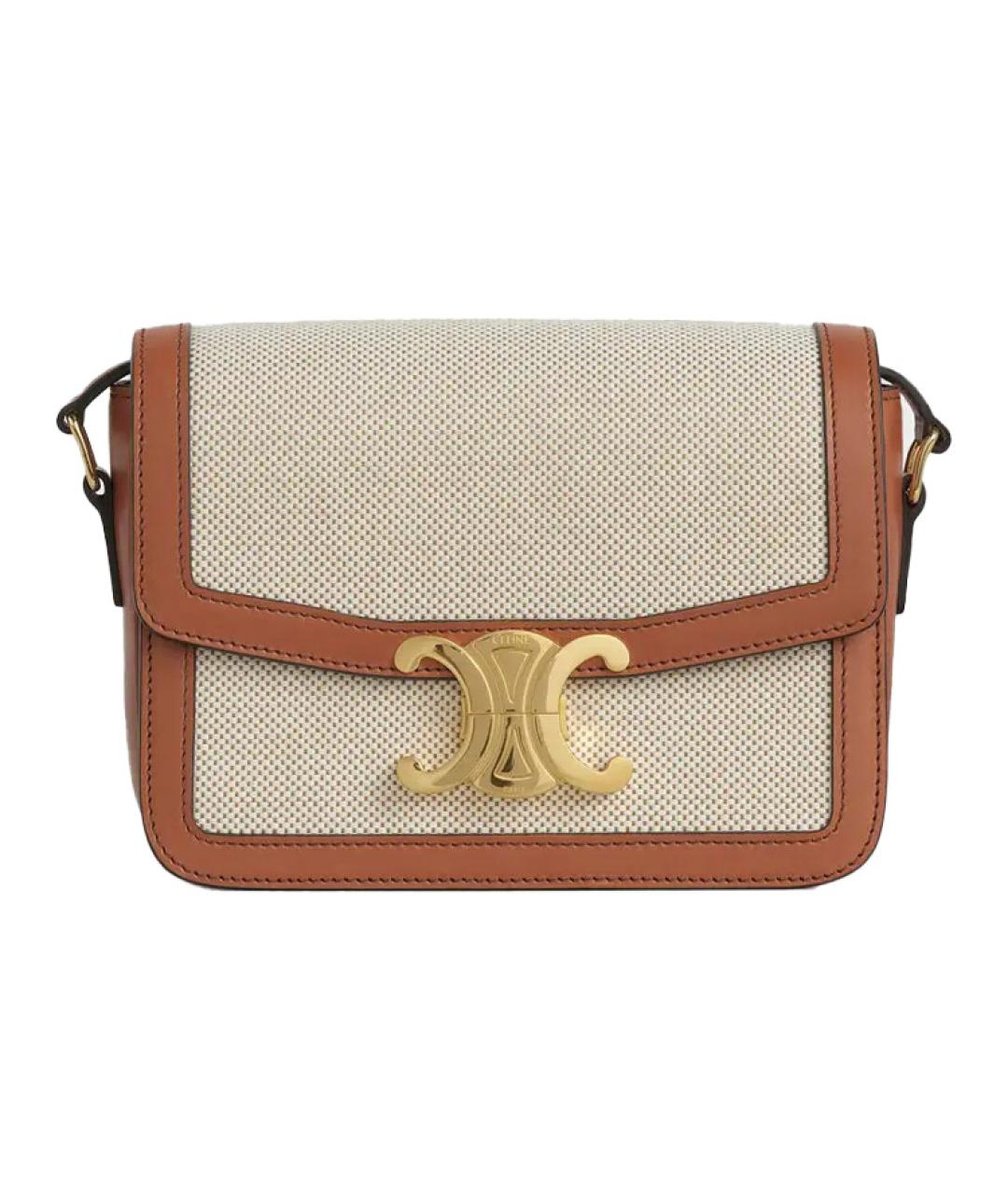 CELINE Коричневая сумка через плечо, фото 1