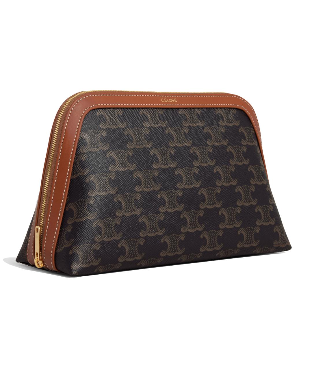 CELINE Коричневая косметичка, фото 3