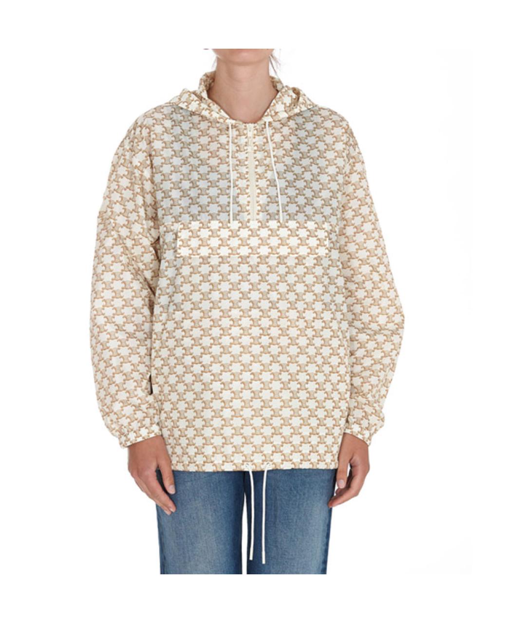 CELINE Бежевая полиамидовая куртка, фото 3