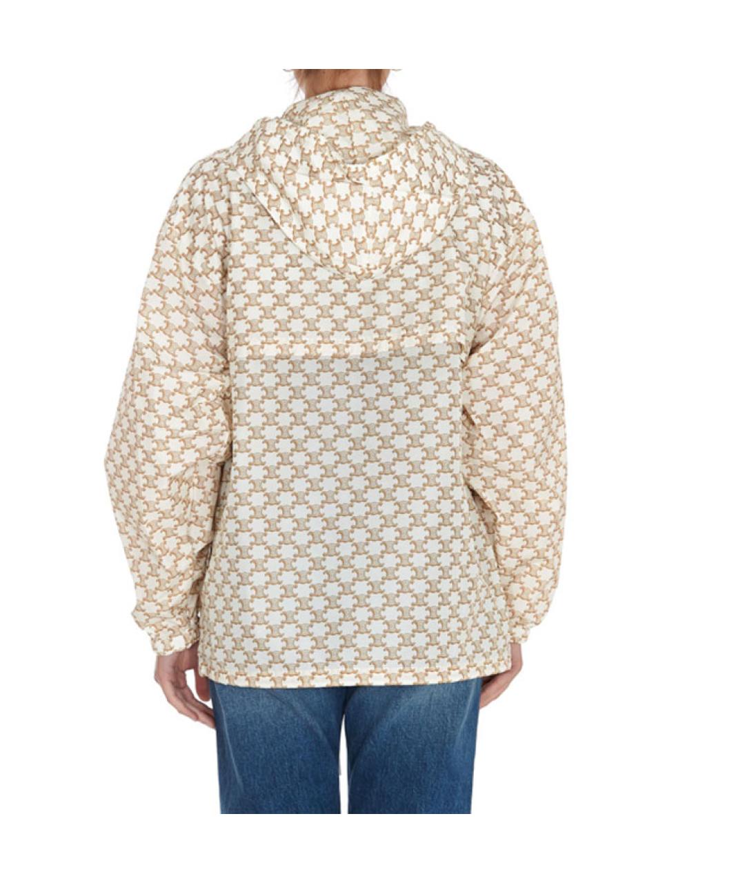 CELINE Бежевая полиамидовая куртка, фото 4