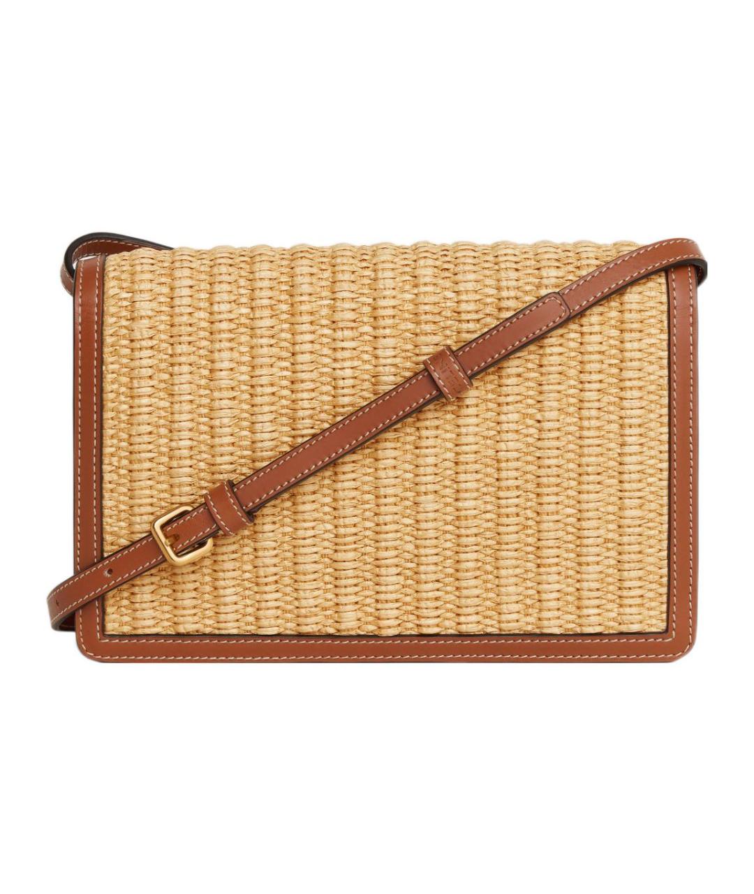 CELINE Бежевая пелетеная сумка через плечо, фото 3