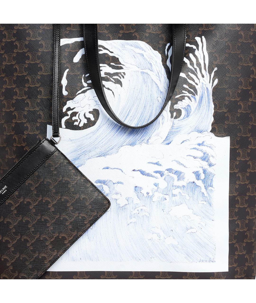 CELINE Черная сумка на плечо, фото 6