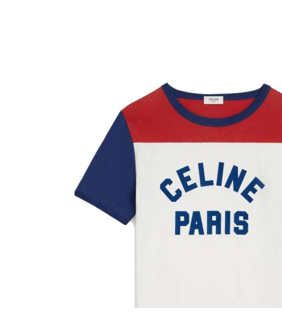 CELINE Мульти хлопковая футболка, фото 3