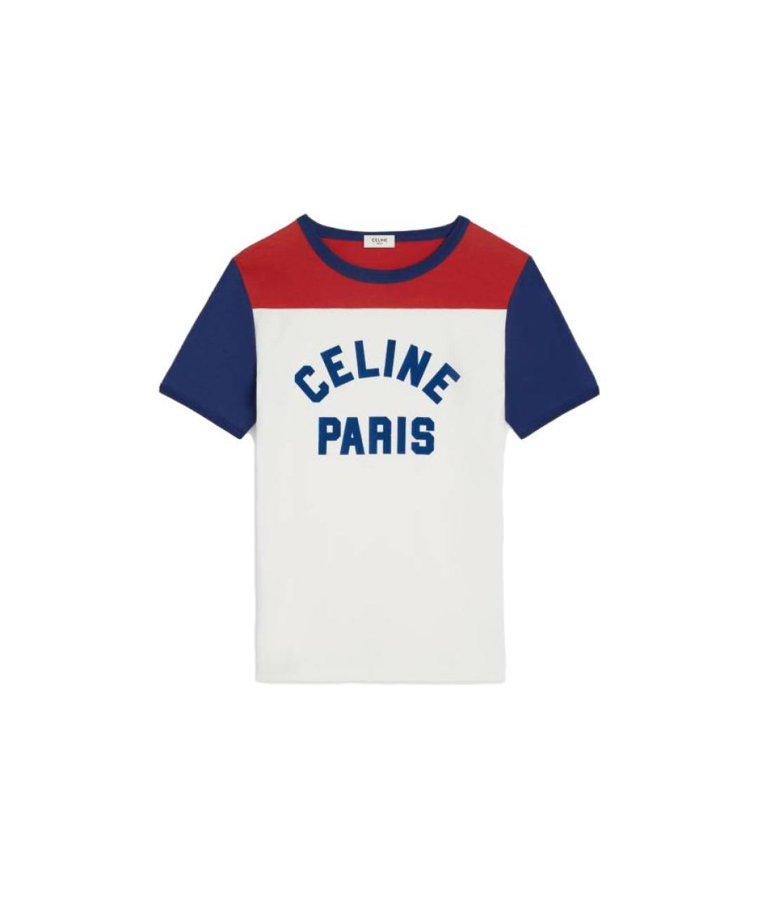CELINE Мульти хлопковая футболка, фото 1
