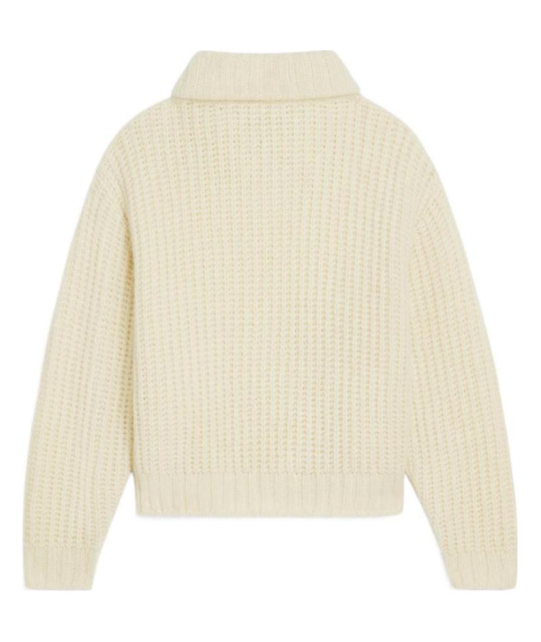 CELINE Бежевый шерстяной джемпер / свитер, фото 2