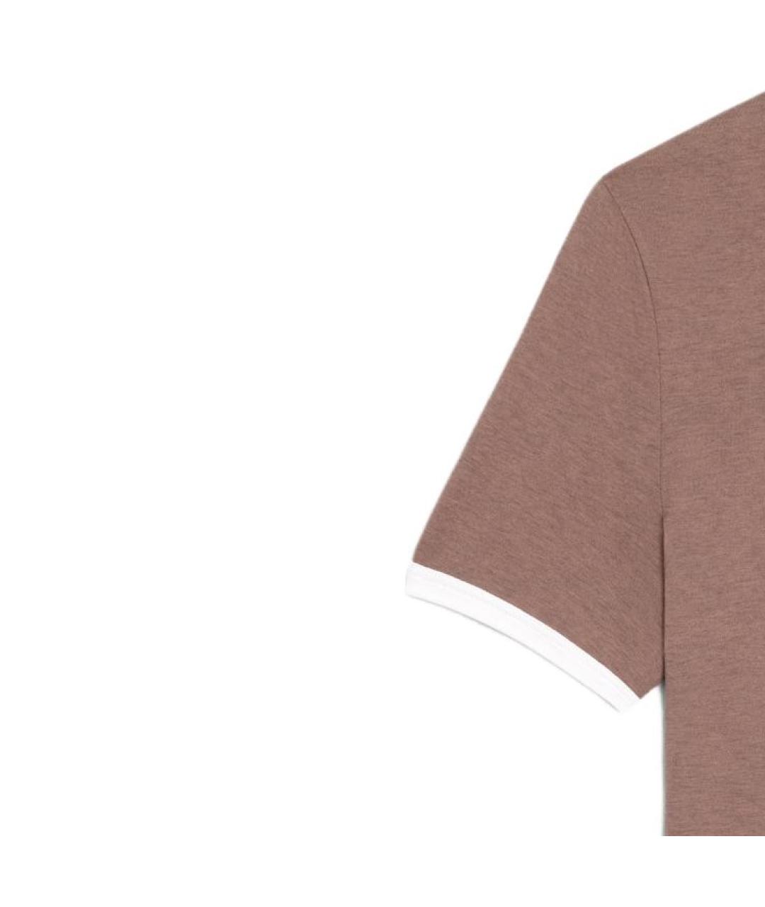 CELINE Коричневая хлопковая футболка, фото 3