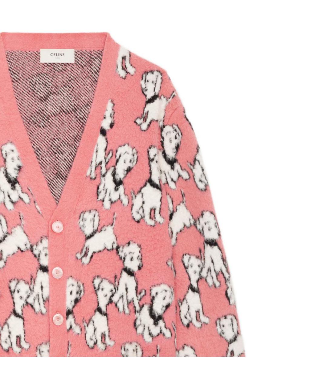 CELINE Розовый хлопковый джемпер / свитер, фото 6