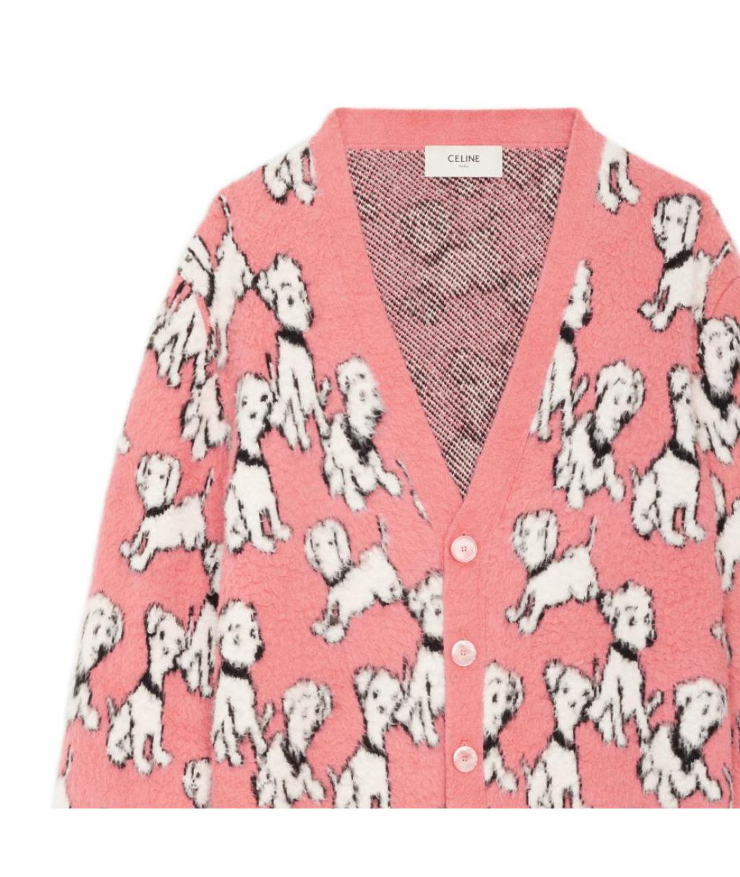 CELINE Розовый хлопковый джемпер / свитер, фото 4