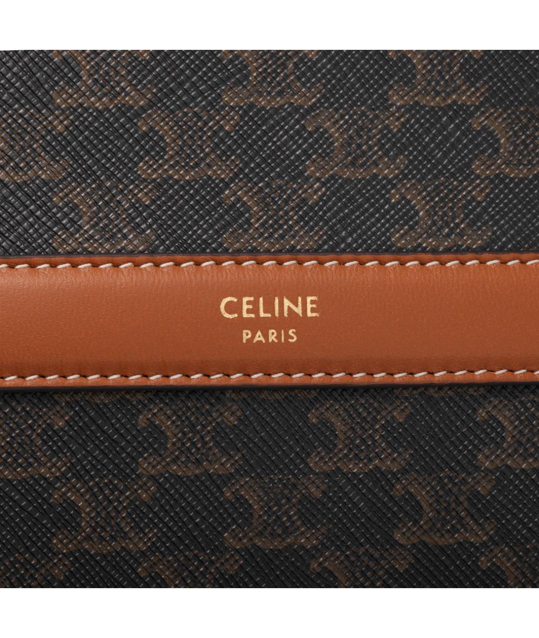 CELINE Коричневая сумка через плечо, фото 7