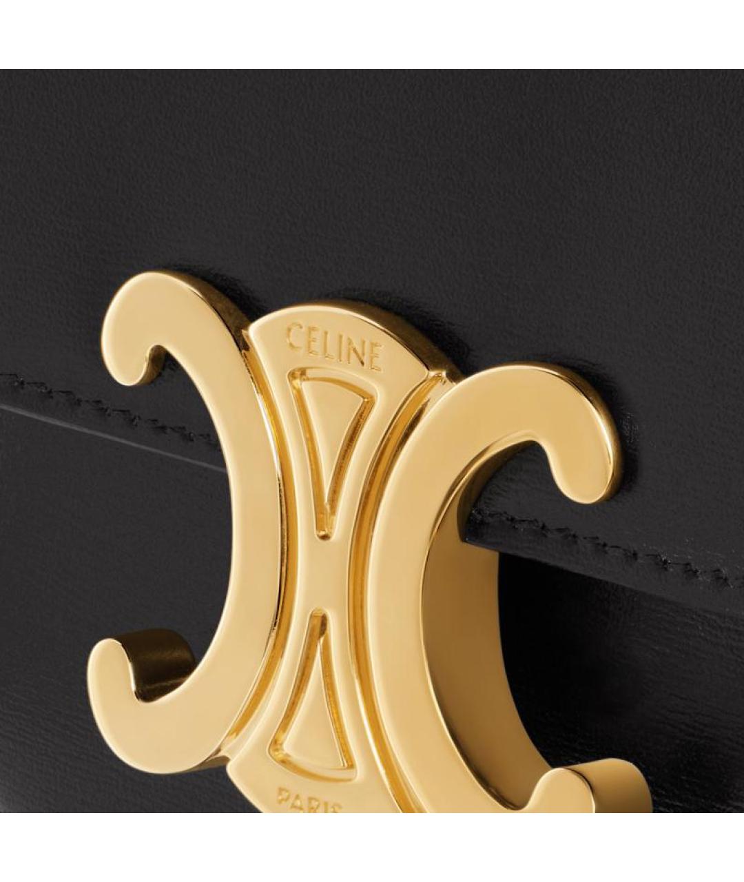 CELINE Черная кожаная поясная сумка, фото 4