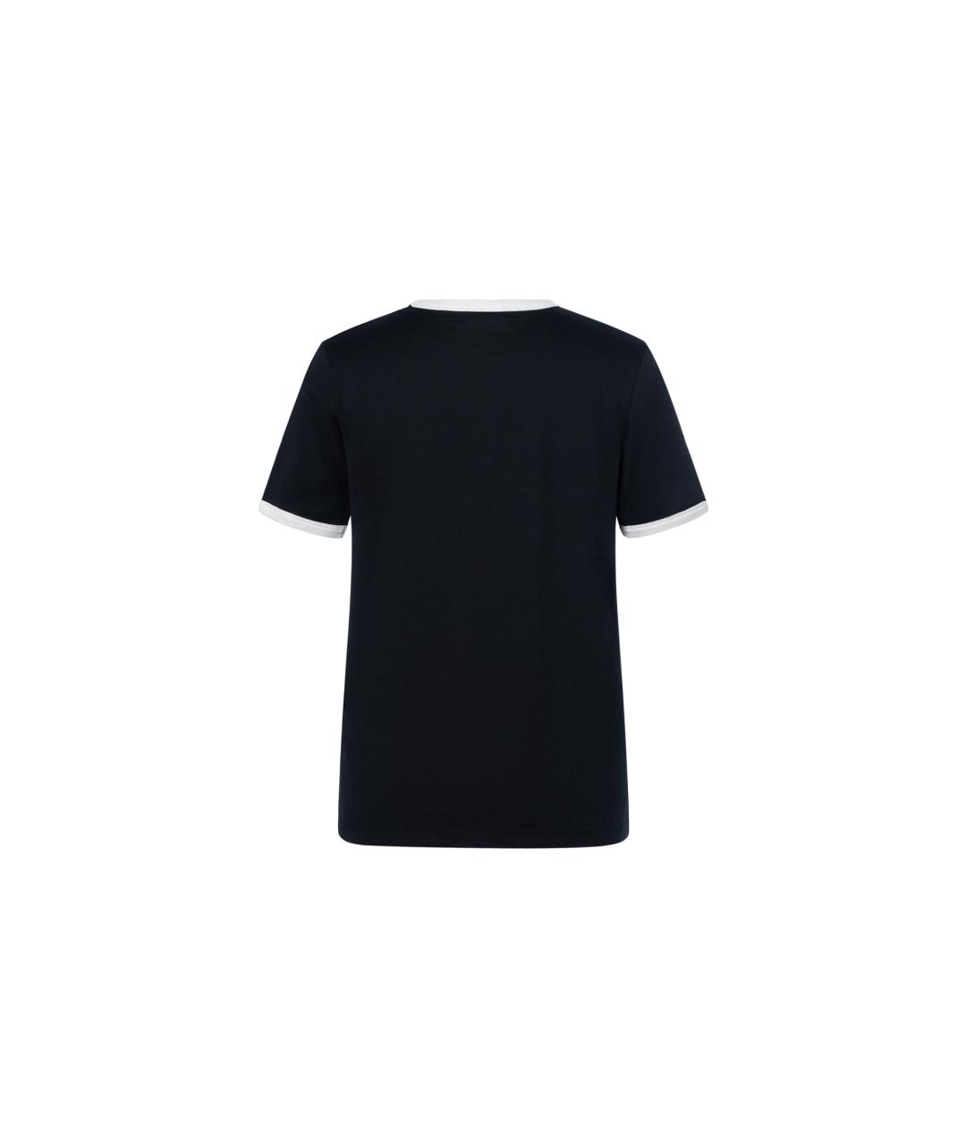 CELINE Черная хлопковая футболка, фото 2