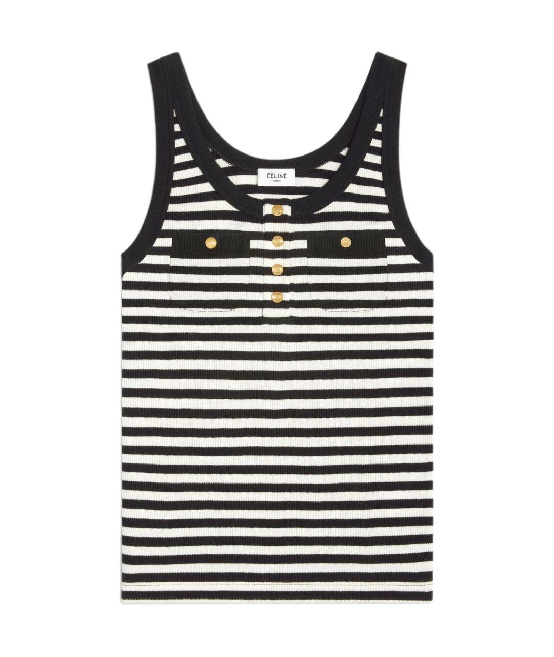 CELINE Мульти хлопковая майка, фото 1