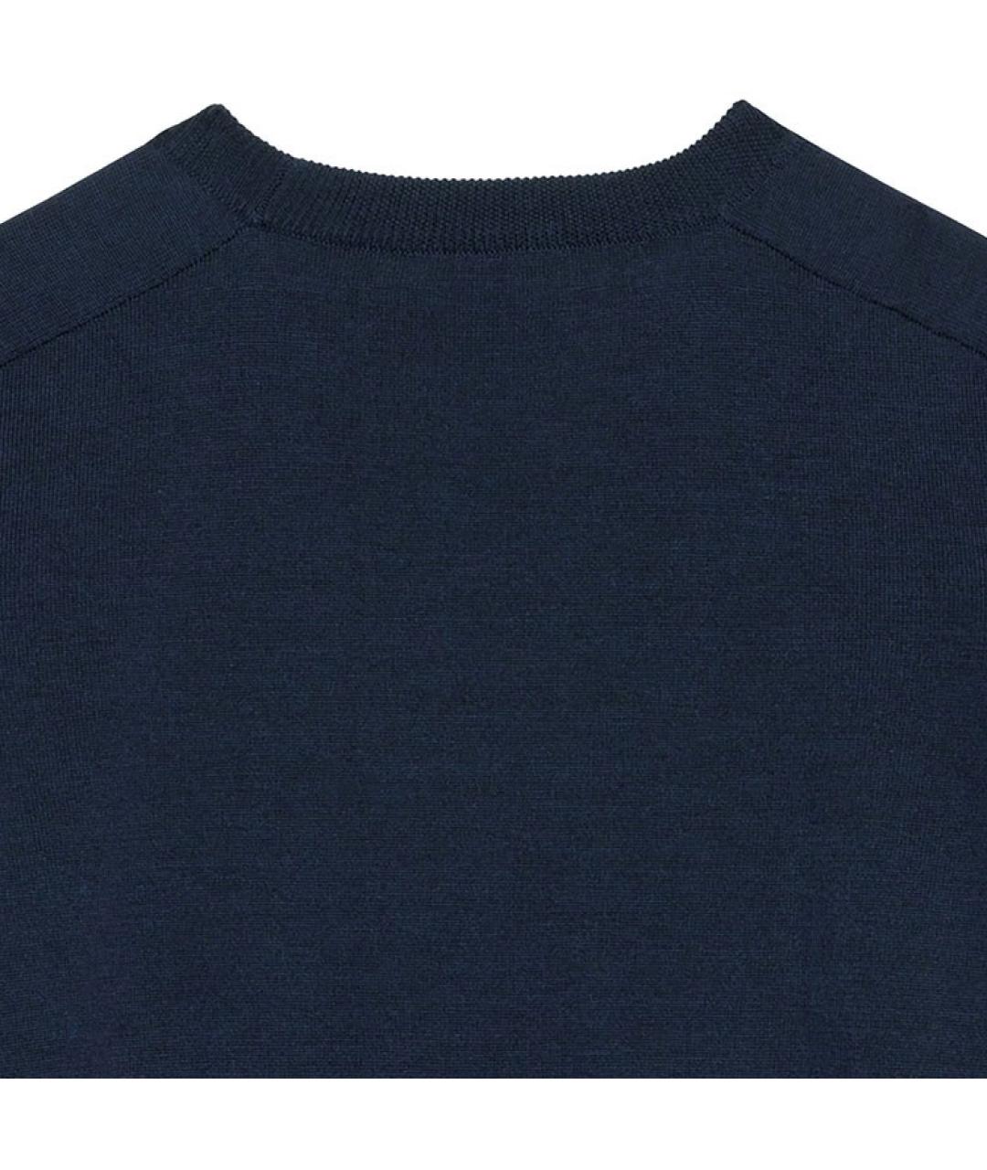 CELINE Темно-синий хлопковый джемпер / свитер, фото 9