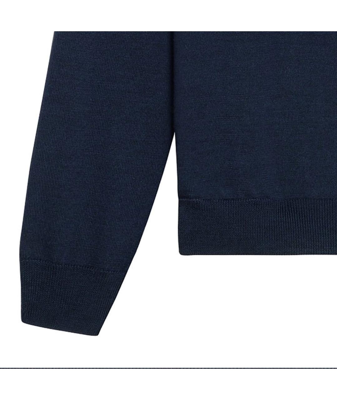 CELINE Темно-синий хлопковый джемпер / свитер, фото 7